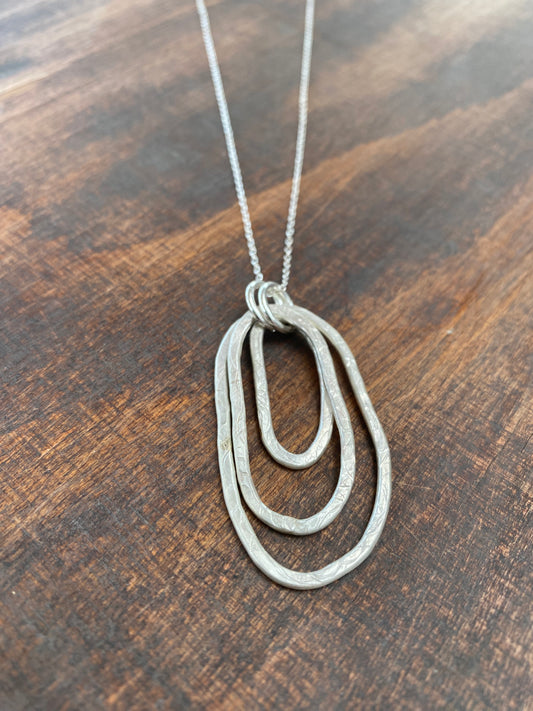 Organic Oval Shaped Pendant