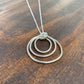 Organic Shaped Three Circle Drop Pendant