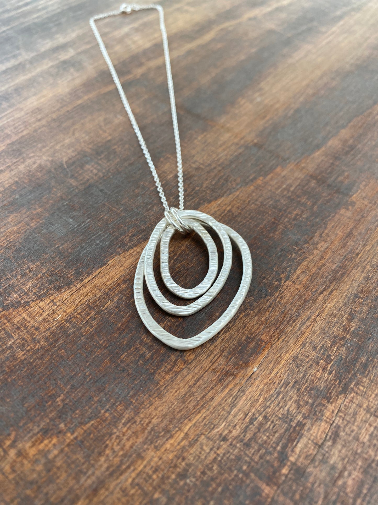 Organically Shaped Three Circle Pendant