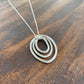 Organically Shaped Three Circle Pendant