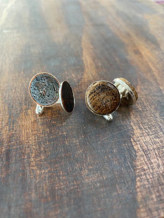 Sterling Silver Cufflinks in HMS Victory Copper