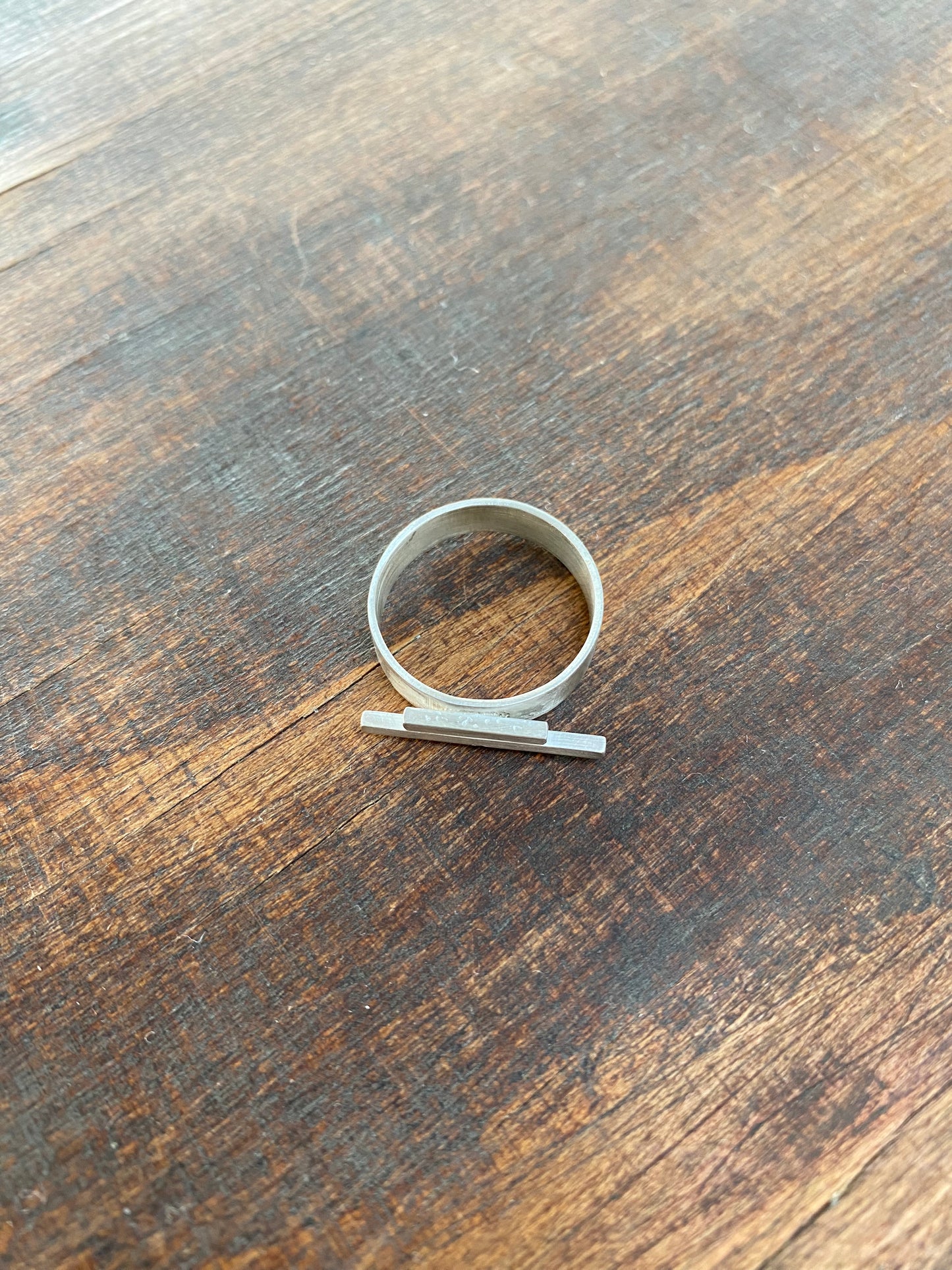 Art Deco Styled Two Bar Ring